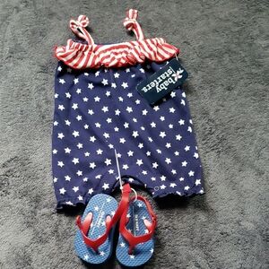 Starry Baby Outfit with Sandals